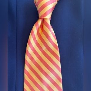 Ted Baker London orange striped tie